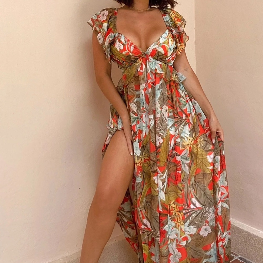 Floral Ruffle Dress